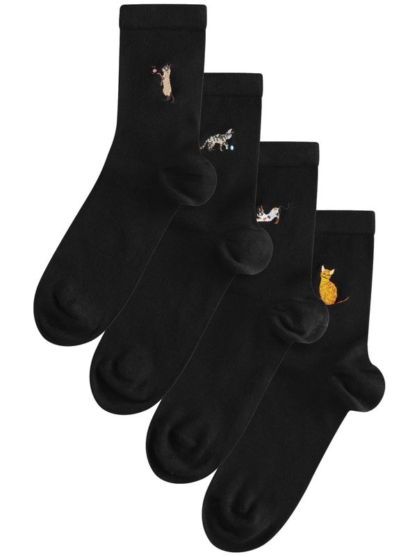 Next Next Nogavice  mešane barve / črna