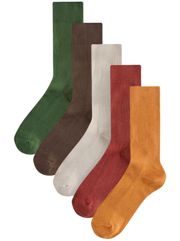 Next Next Nogavice  rjava / zelena / oranžna / karminsko rdeča / bela