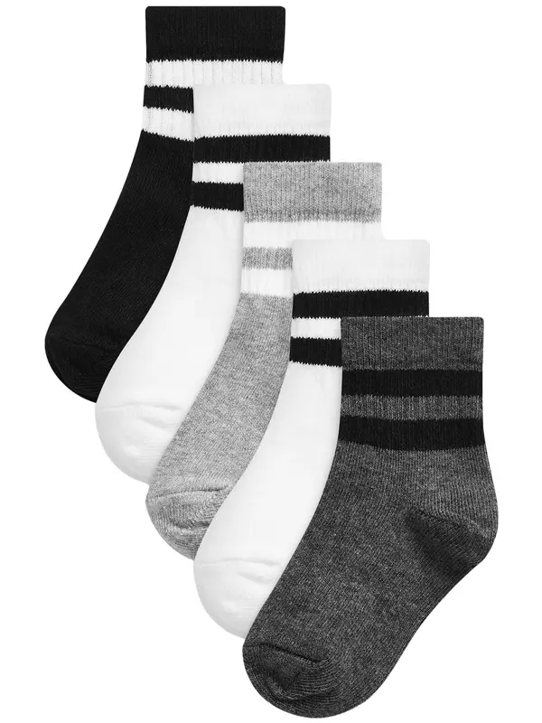 Next Next Nogavice  siva / črna / bela