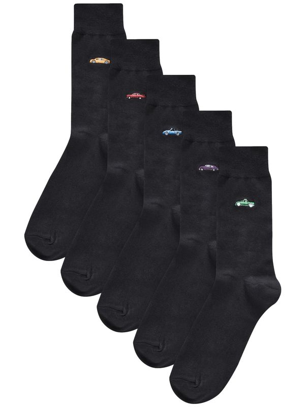 Next Next Nogavice  svetlo modra / svetlo rumena / brusnica / črna