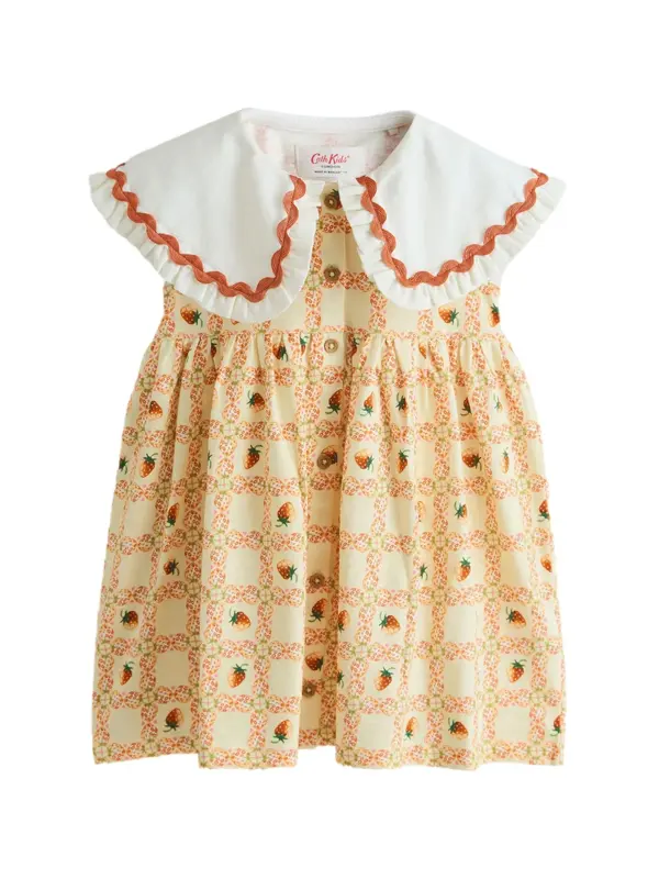 Next Next Obleka 'Cath Kidston'  konjak / svetlo rumena / zelena / bela
