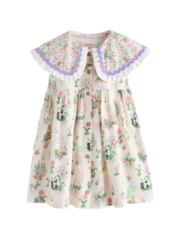Next Next Obleka 'Cath Kidston'  kremna / zelena / roza / črna