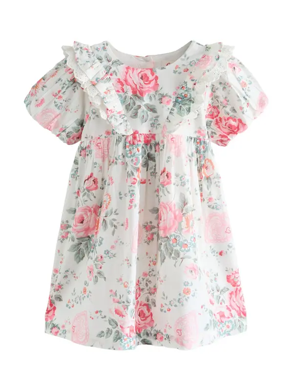 Next Next Obleka 'Cath Kidston'  zelena / roza / svetlo rdeča / off-bela
