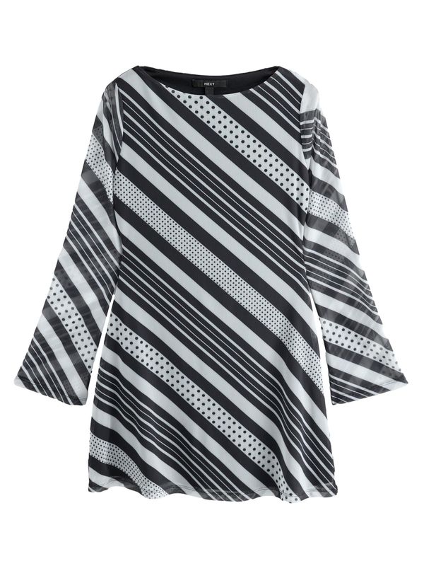 Next Next Obleka  črna / off-bela