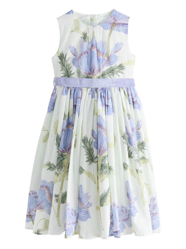 Next Next Obleka 'Kew'  kremna / kraljevo modra / zelena / kaki