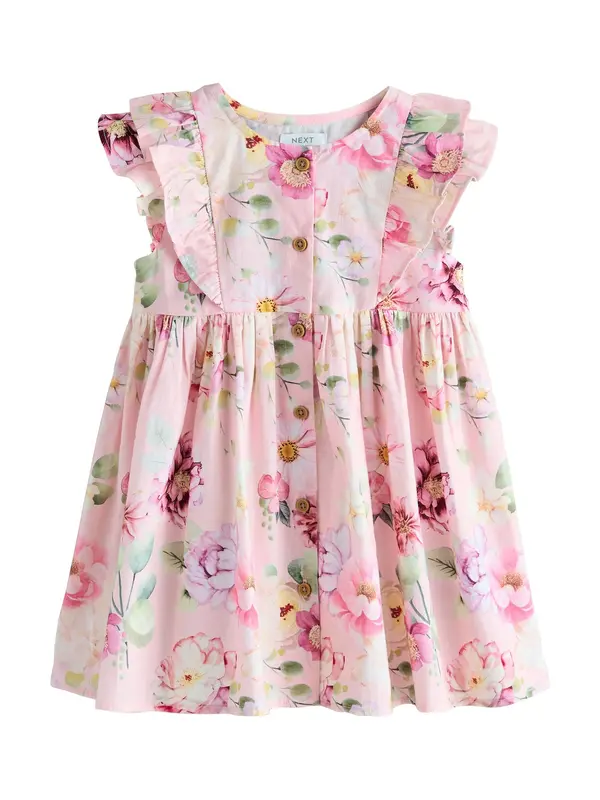 Next Next Obleka  kremna / pastelno zelena / lila / staro roza