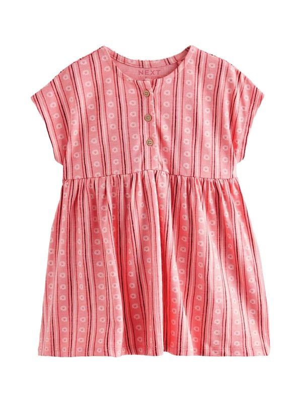 Next Next Obleka  kremna / roza / bordo