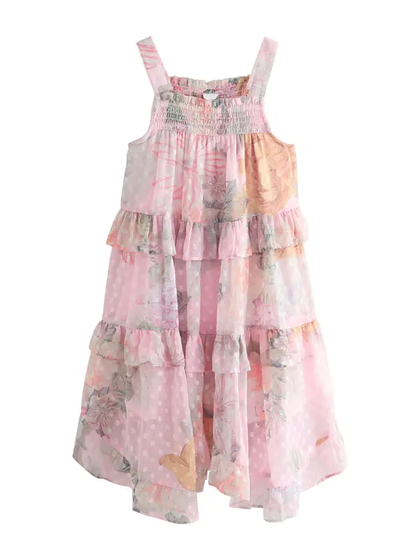 Next Next Obleka  meta / oranžna / roza / staro roza
