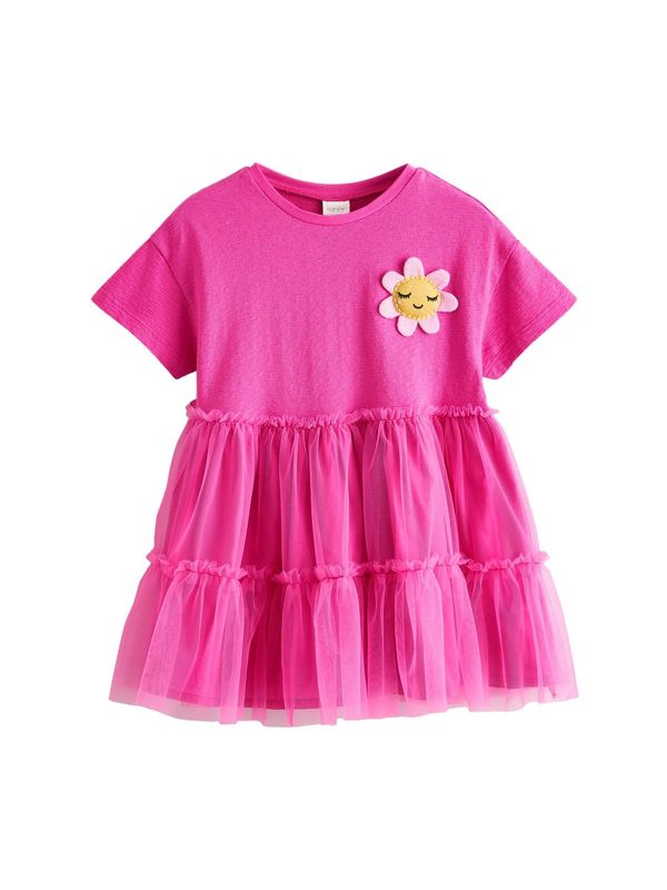 Next Next Obleka  rumena / roza