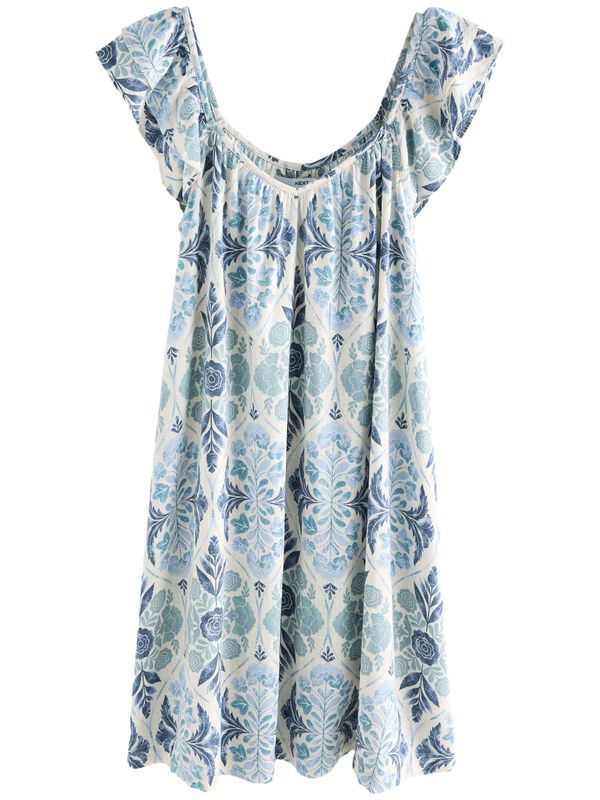 Next Next Obleka  svetlo modra / svetlo zelena / bela