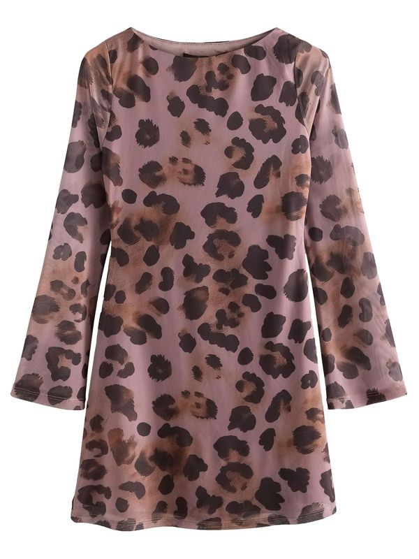 Next Next Obleka  svetlo rjava / mauve / temno liila