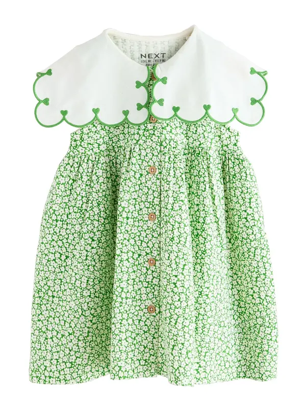 Next Next Obleka  zelena / bela