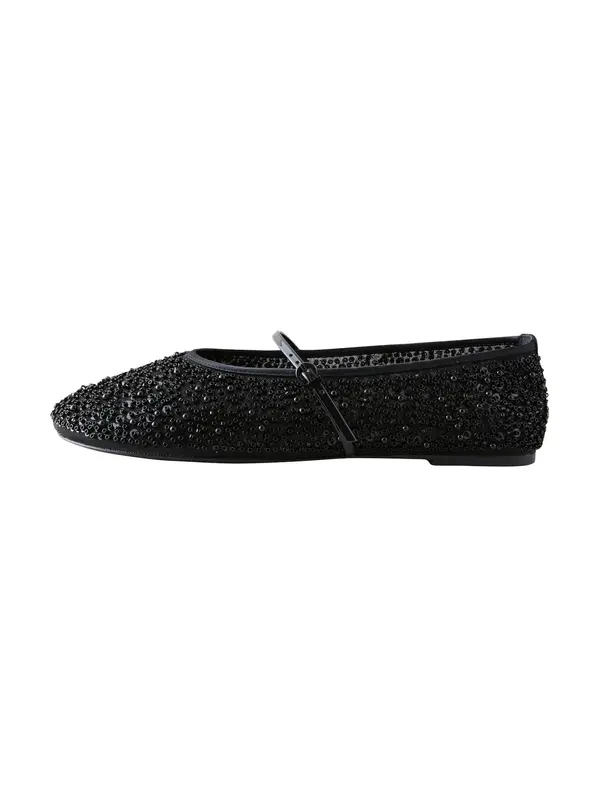 Next Next Odprte balerinke 'Forever Comfort'  črna