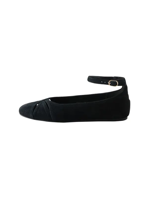 Next Next Odprte balerinke 'Forever Comfort'  črna