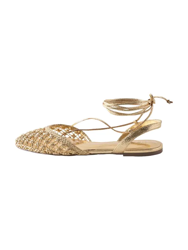 Next Next Odprte balerinke 'Forever Comfort'  zlata
