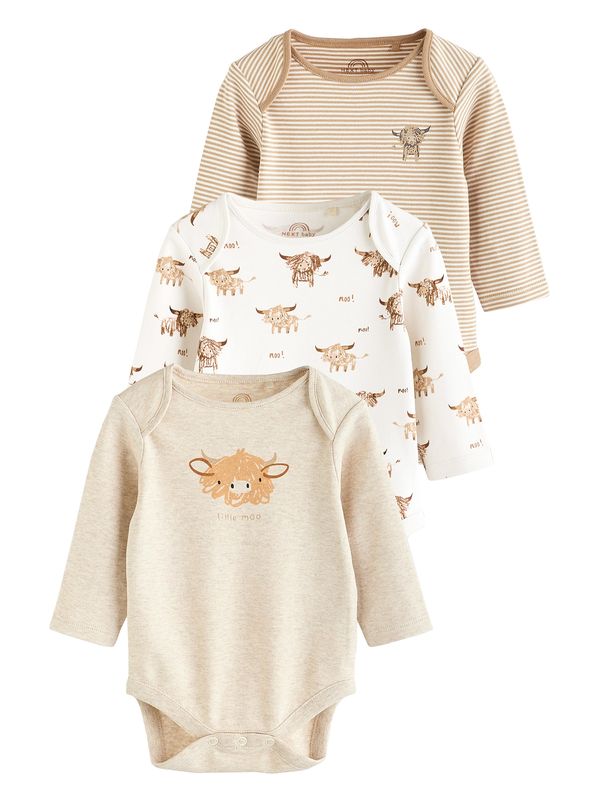 Next Next Pajac/bodi  bež / kit / rjava / bela