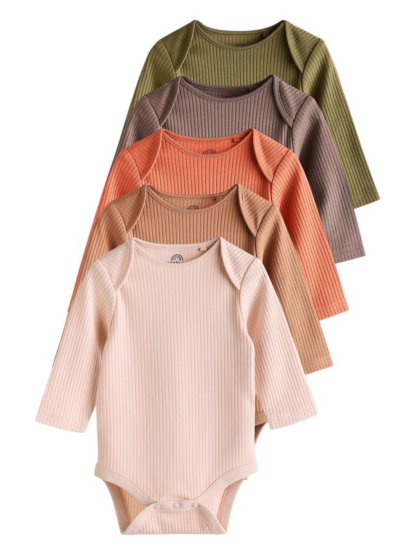 Next Next Pajac/bodi  brokat / svetlo rjava / oliva / temno oranžna / roza