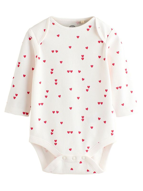 Next Next Pajac/bodi  kremna / rdeča