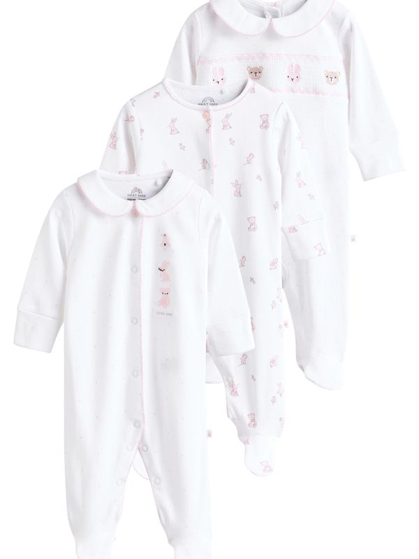 Next Next Pajac/bodi  mešane barve / bela