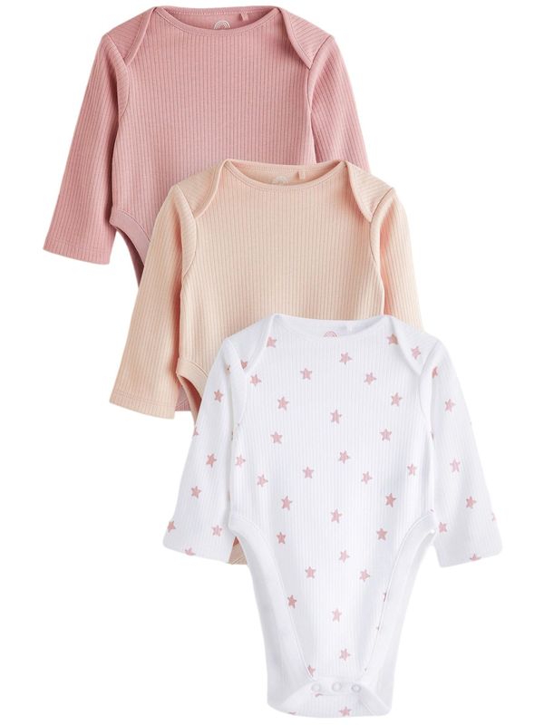 Next Next Pajac/bodi  nude / roza / bela