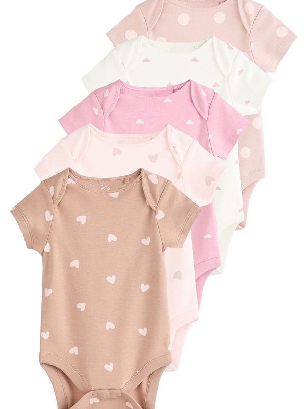 Next Next Pajac/bodi  rjava / roza / roza / staro roza / bela