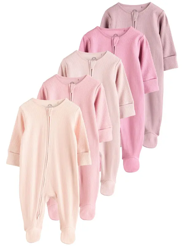 Next Next Pajac/bodi  roza / rosé / puder / staro roza / svetlo roza