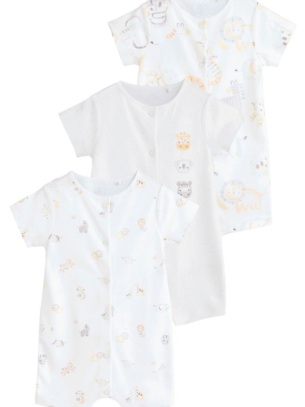 Next Next Pajac/bodi  svetlo modra / rumena / siva / bela