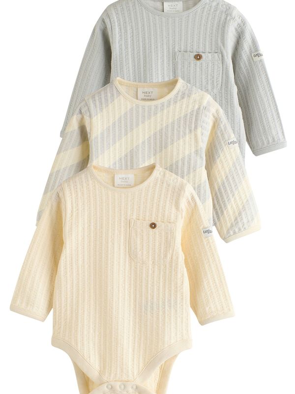 Next Next Pajac/bodi  svetlo rumena / siva