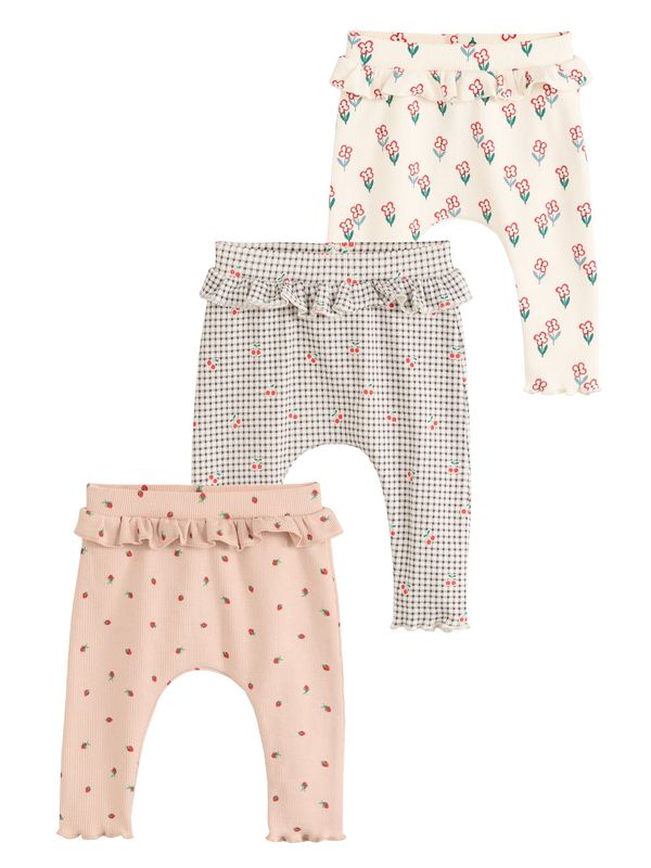 Next Next Pajkice  svetlo bež / puder / rdeča / bela