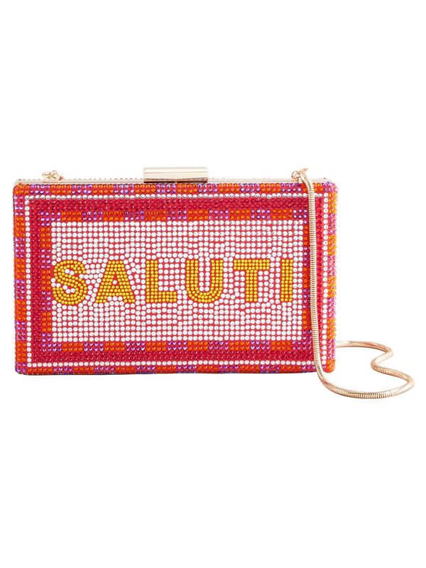 Next Next Pisemska torbica  zlata / temno oranžna / srebrna