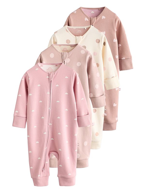 Next Next Pižama  bež / kremna / svetlo roza