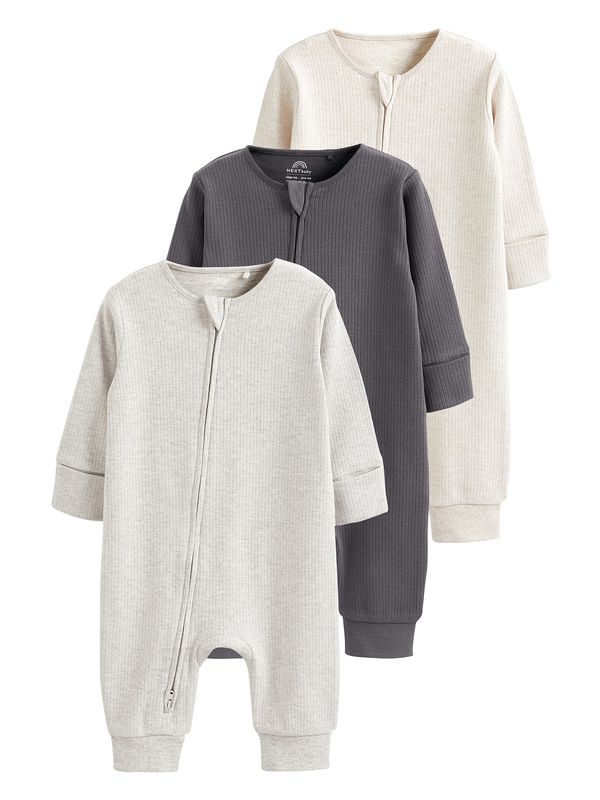 Next Next Pižama  bež / siva / temno siva