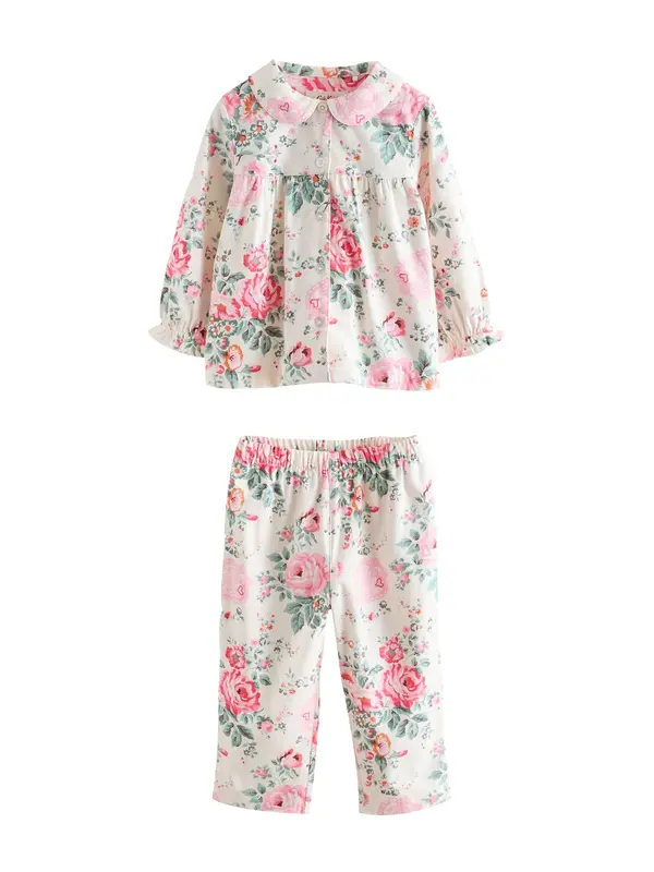 Next Next Pižama 'Cath Kidston'  svetlo zelena / roza / rdeča / bela