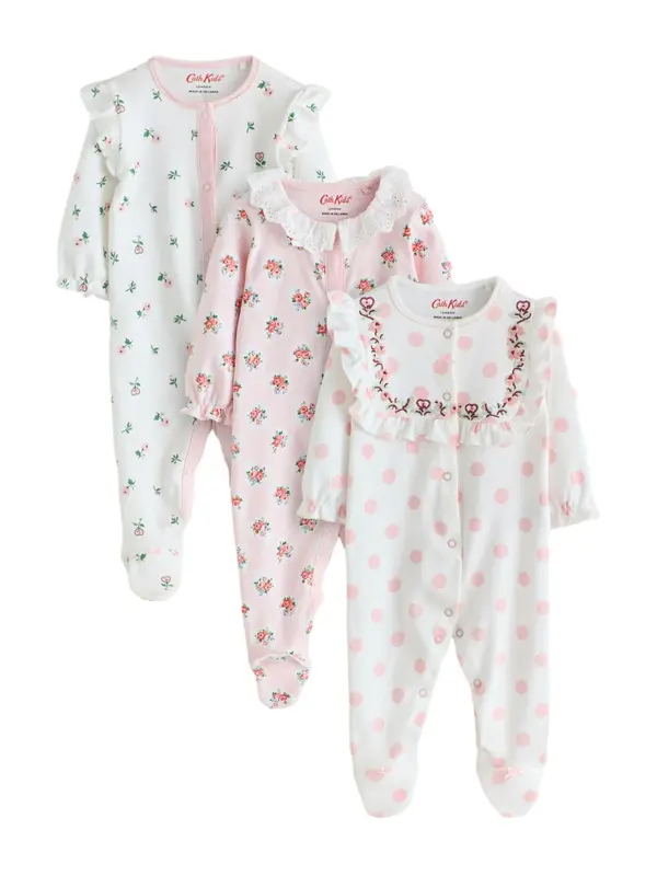 Next Next Pižama 'Cath Kidston'  zelena / roza / rdeča / bela
