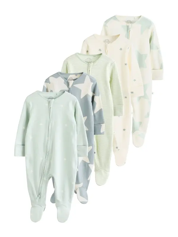 Next Next Pižama  chamois / opal / svetlo modra / svetlo zelena / off-bela