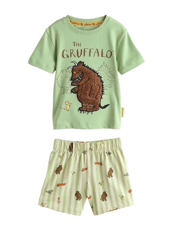 Next Next Pižama 'Gruffalo'  temno rjava / svetlo zelena / črna / bela
