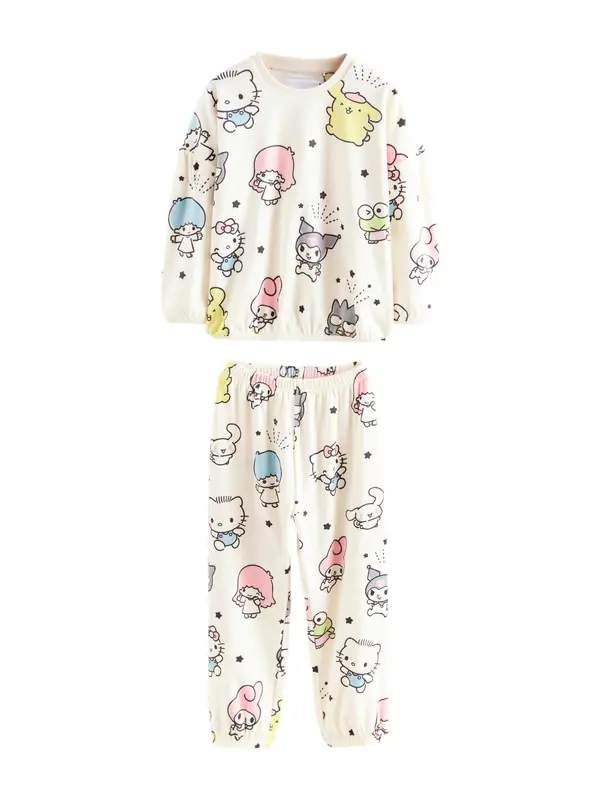 Next Next Pižama 'Hello Kitty'  ecru / mešane barve