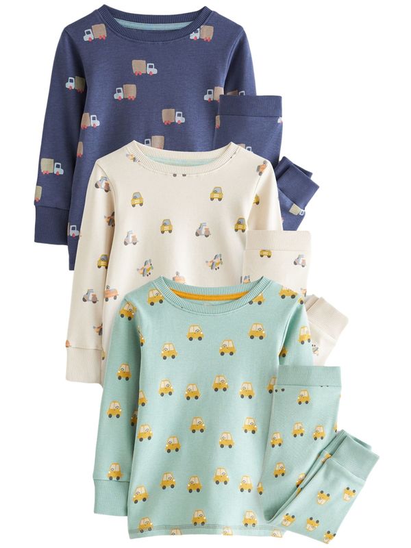 Next Next Pižama  kremna / mornarska / temno rumena / meta