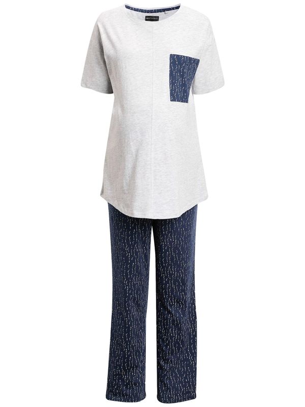 Next Next Pižama  mornarska / bela