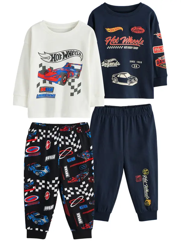 Next Next Pižama  mornarska / rdeča / črna / off-bela