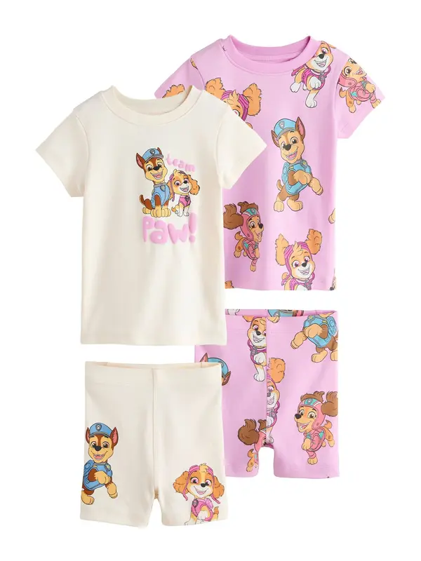 Next Next Pižama 'Paw Patrol'  chamois / rjava / roza / bela