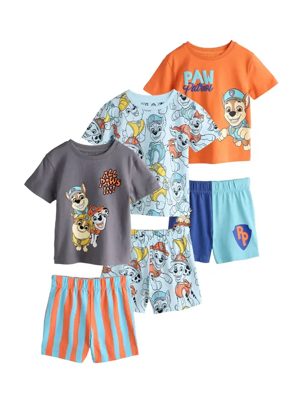 Next Next Pižama 'Paw Patrol'  modra / pastelno modra / temno siva / oranžna