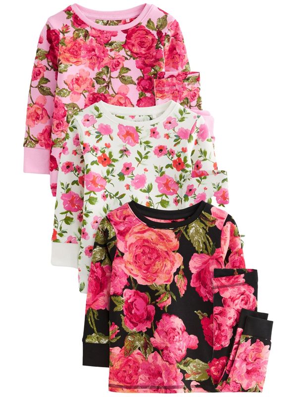 Next Next Pižama  svetlo roza / črna / bela