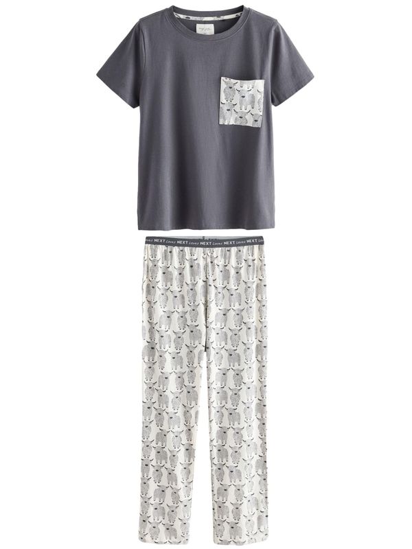 Next Next Pižama  temno siva