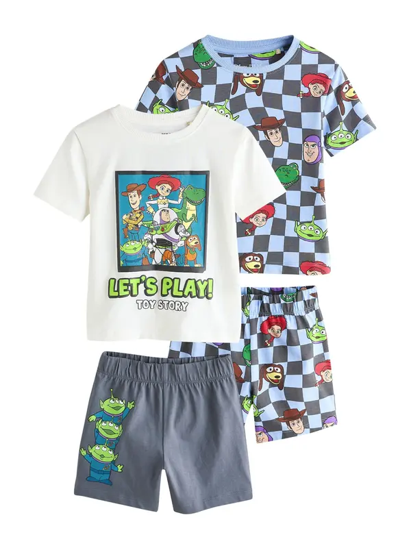 Next Next Pižama 'Toy Story'  svetlo modra / siva / svetlo zelena / bela