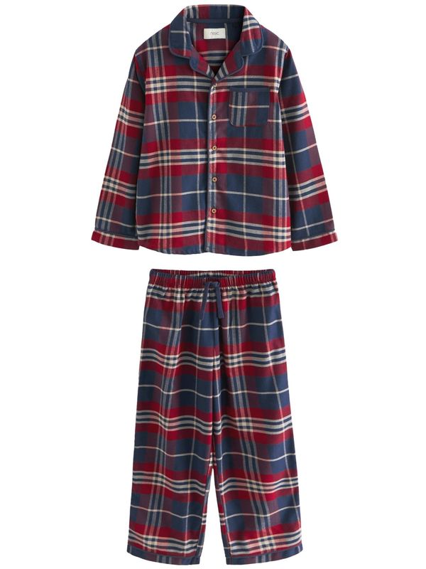 Next Next Pižama 'Traddy'  mornarska / rdeča / bela
