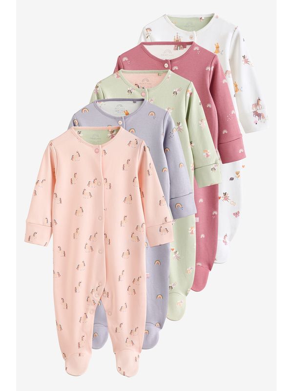 Next Next Pižama  zelena / lila / breskev / roza / bela