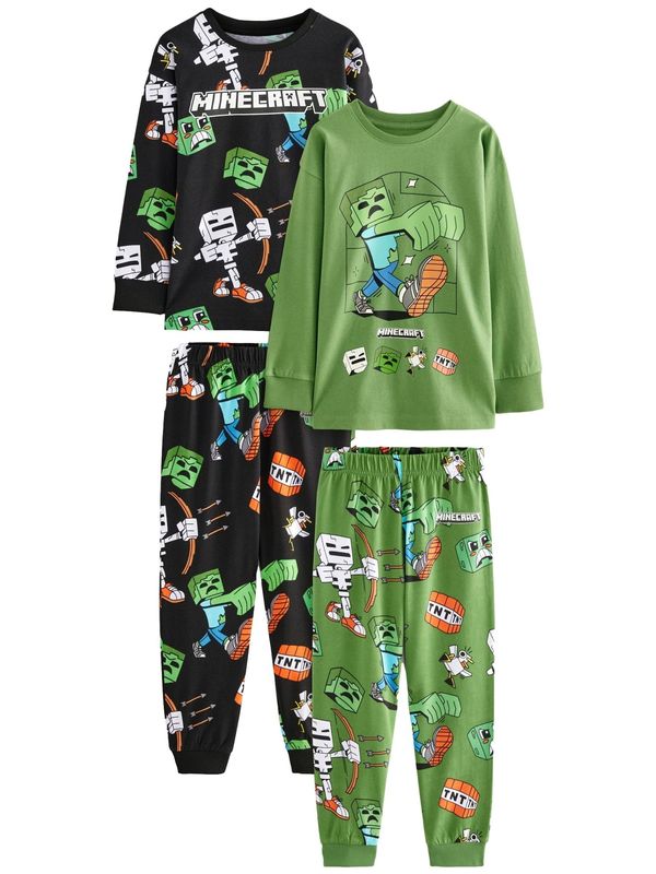 Next Next Pižama  zelena / mešane barve / črna