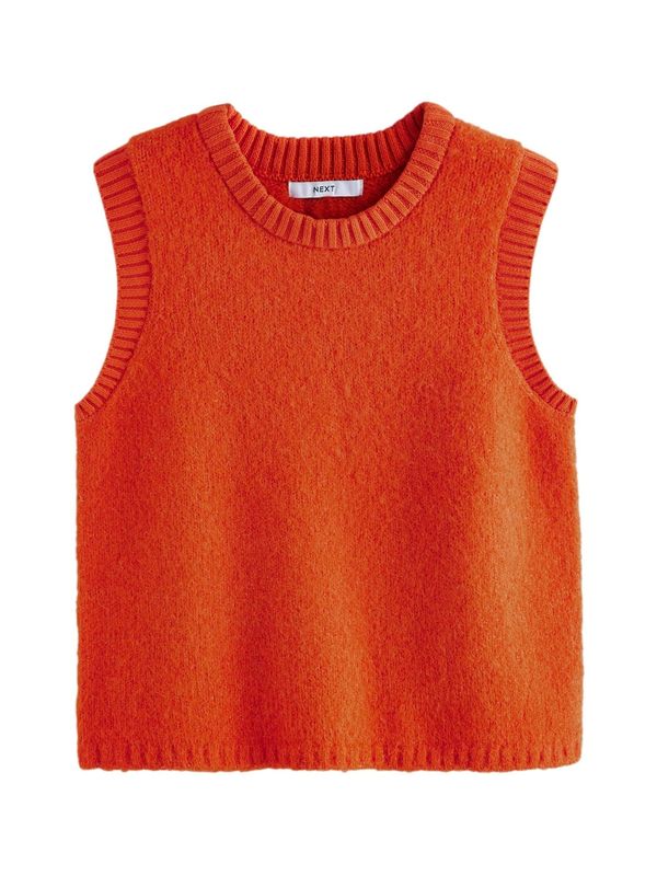 Next Next Pleten brezrokavnik  oranžna
