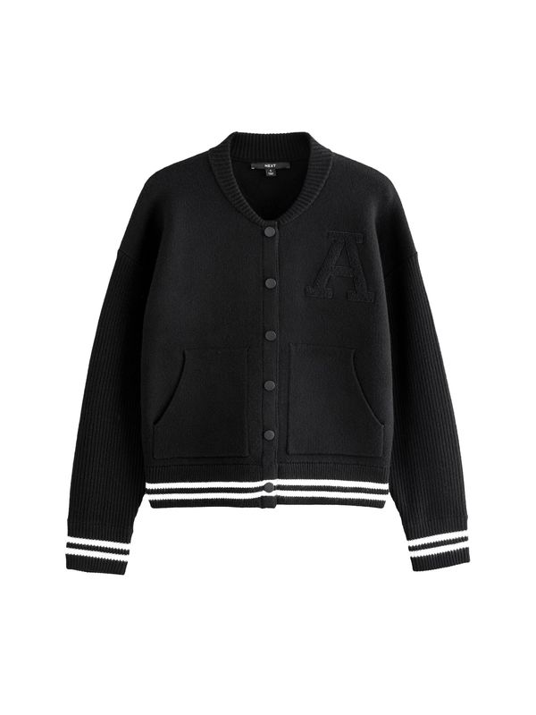 Next Next Pletena jopa  črna / bela